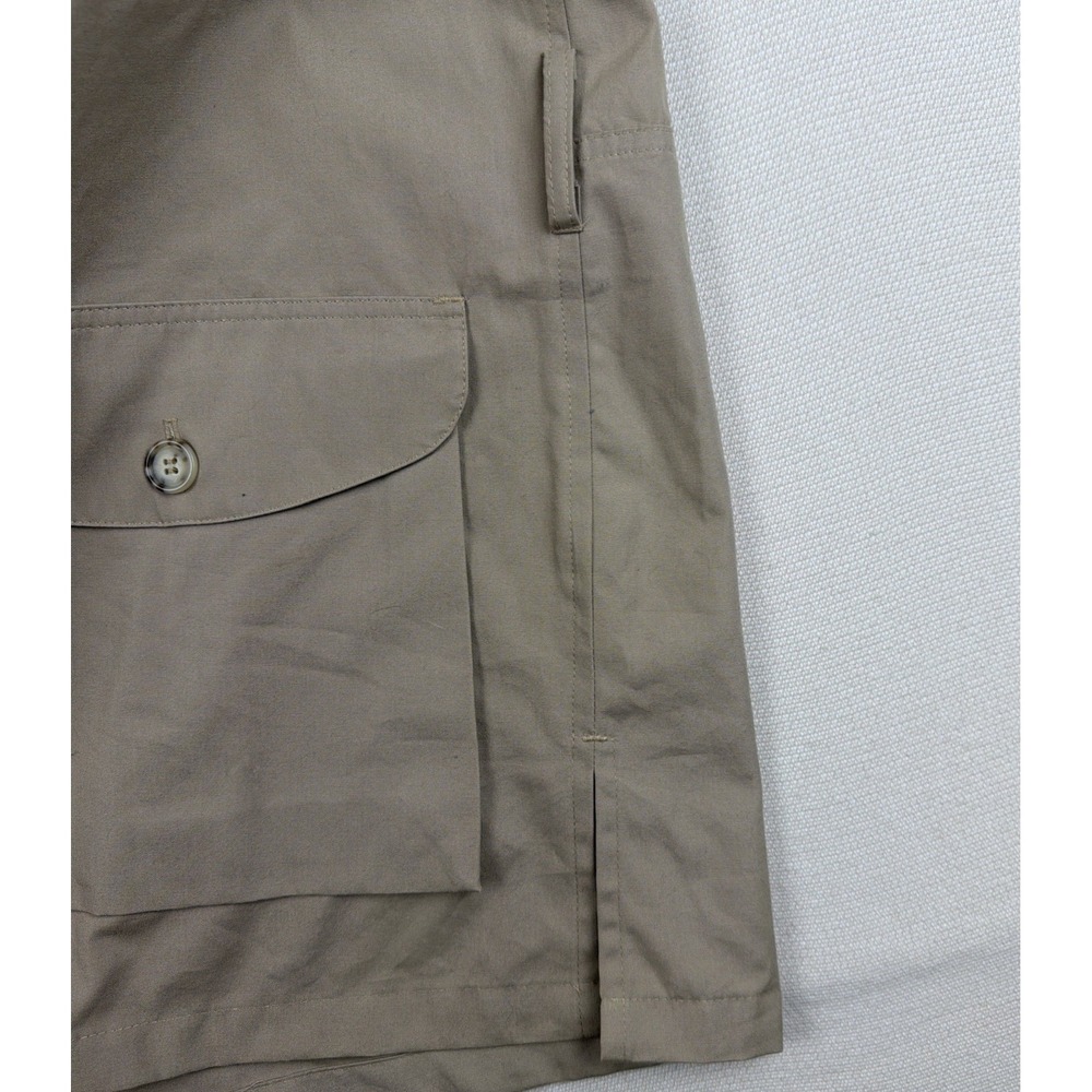 Orvis Safari Utility Jacket Mens 42 Tan Button Up Pockets (no belt) Outdoor - Picture 5 of 11